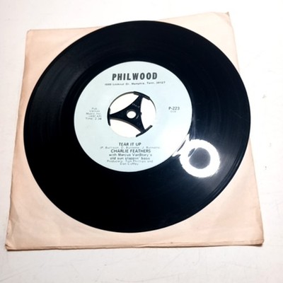 Charlie Feathers Tear It Up 7 Inch Vinyl Philwood Rockabilly Rare