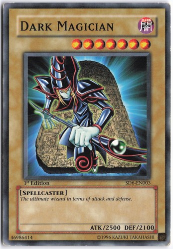 Dark Magician [1st Edition] SD6-EN003 YuGiOh Structure Deck: Spellcaster's Judgment card