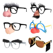 Ocean Line Funny Disguise Glasses, 6 Pairs for Halloween Middle,