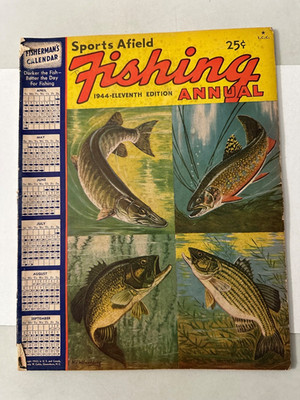 Sports Afield FISHING ANNUAL Magazine Rare  - 1944!