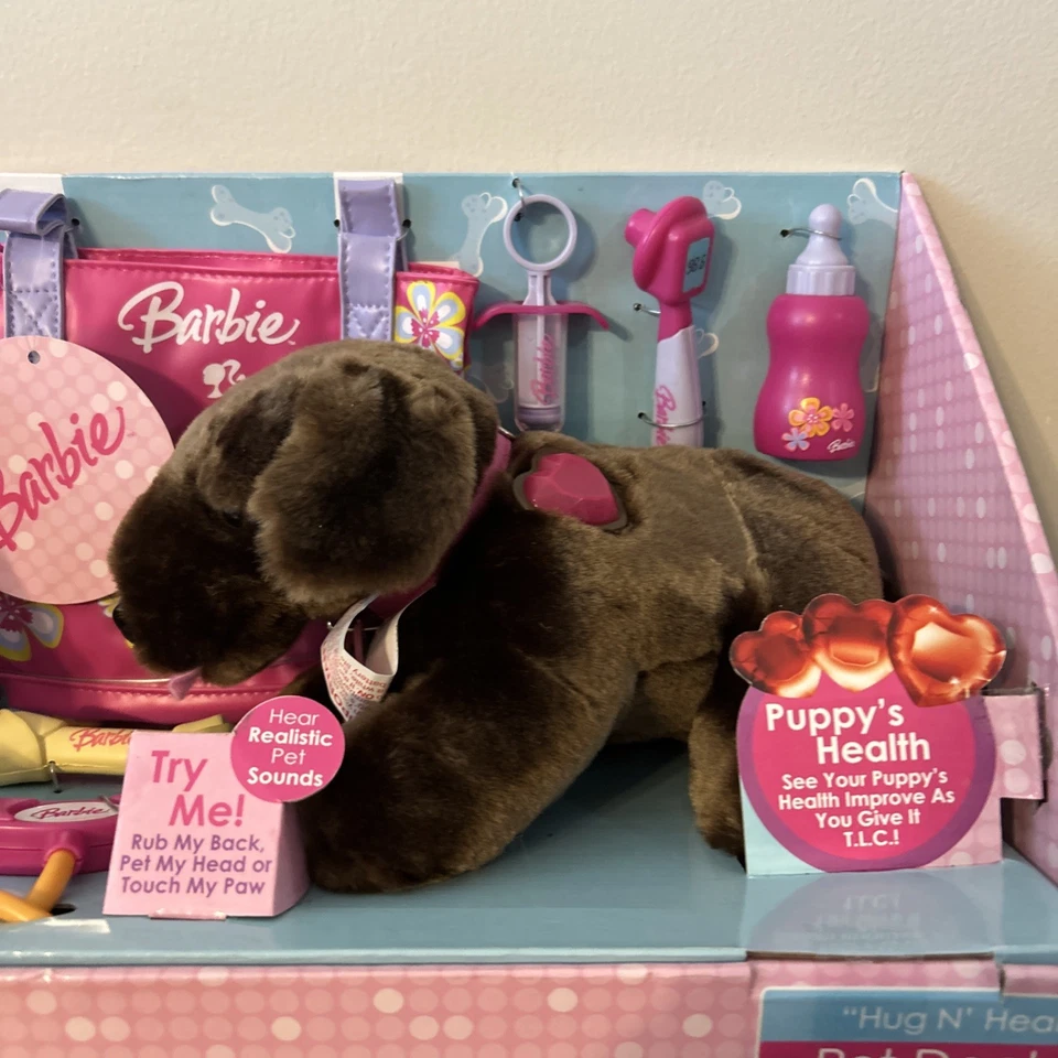 Barbie Hug N’ Heal Pet Doctor Brown Puppy 2008 Raro Foto 2 de 4