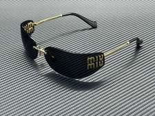 MIU MIU MU A51S 5AK5S0 Gold Grey Women's 75 mm Sunglasses