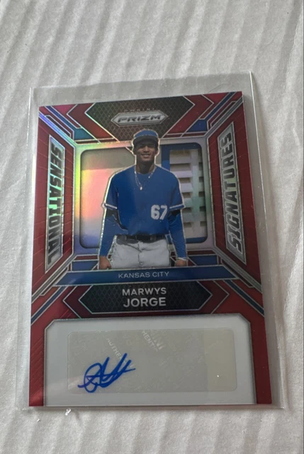2024 Panini Prizm Sensational Signatures Marwys Jorge #SS-MJ Red Prizm /99 Auto