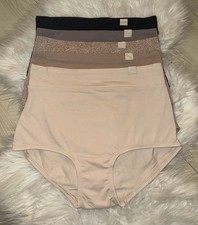 5 Pairs Warners WRW253BR69 No Pinching No Problems Cotton Brief Panties S Small
