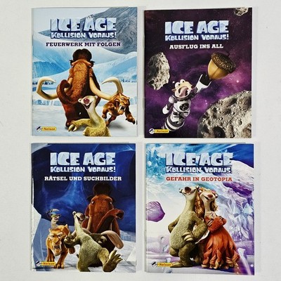 Nelson Mini-Bücher 4x ICE AGE dt Geburtstag Mitgebsel Geschenk Pixi Rätsel Spaß