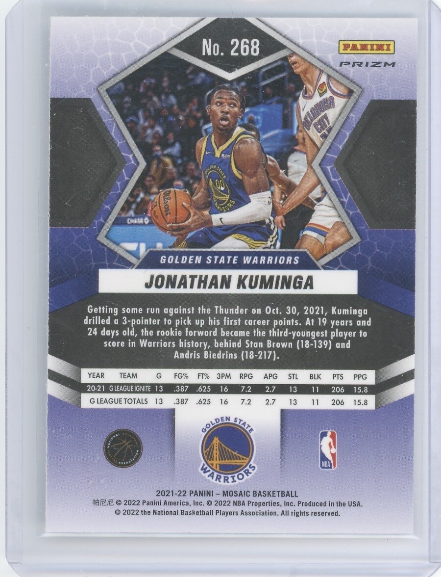2021/22 Panini Mosaic JONATHAN KUMINGA 