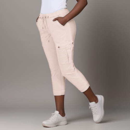 WOMENS CARGO PANTS LADIES TROUSERS SUPER STRETCHY BUTTON POCKET JEANS PLUS SIZE - Picture 4 of 53