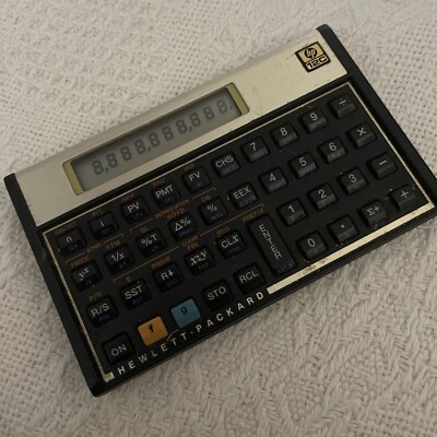 HP 12C Financial Calculator Original Tested Works Vintage Math Tool