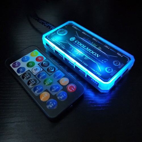 Cooling Fan Hub RGB Fan ARGB Controller Remote Control Computer Case Adapter j - Picture 14 of 15