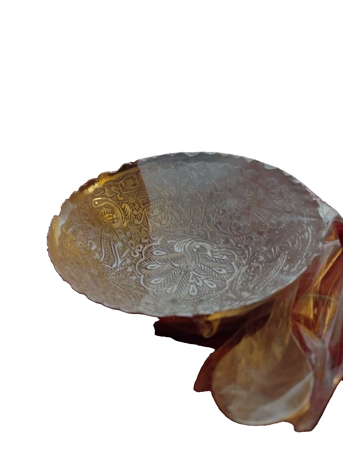 Bandejas decorativa latón Handmade