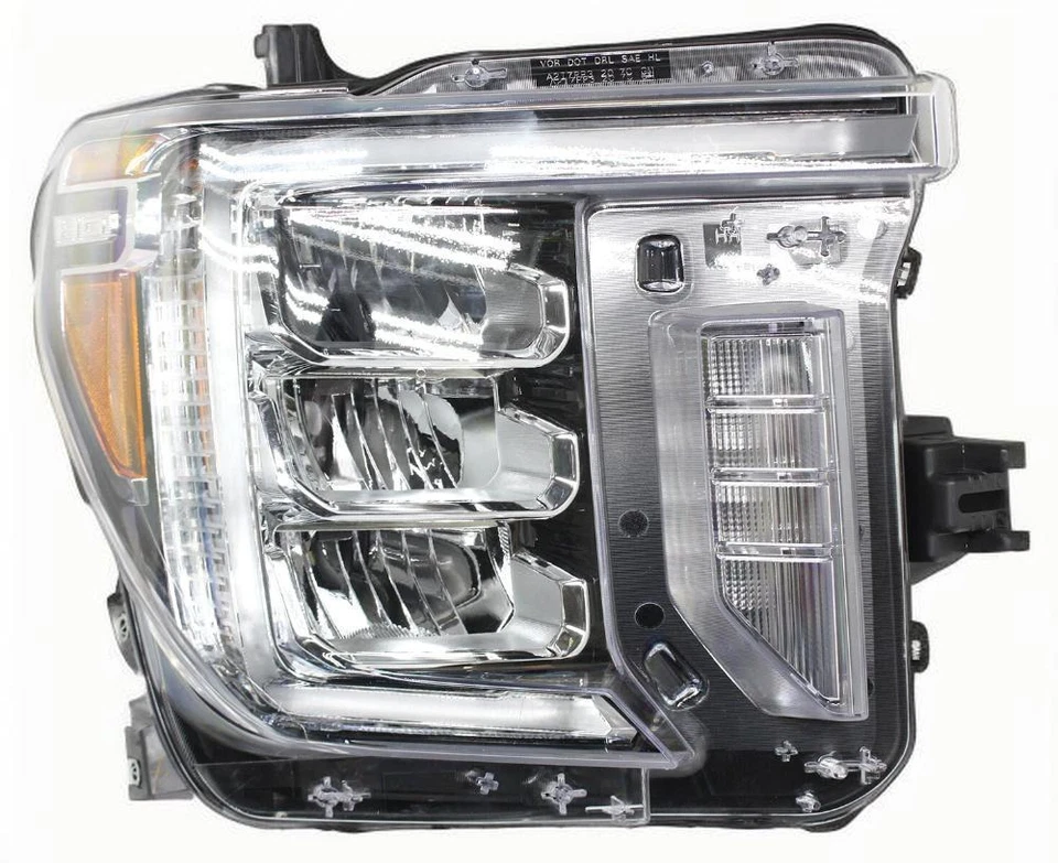 Faro LED completo para GMC Sierra 2500 HD 2020-2023 con lámpara de señal LED lado derecho Foto 2 de 4
