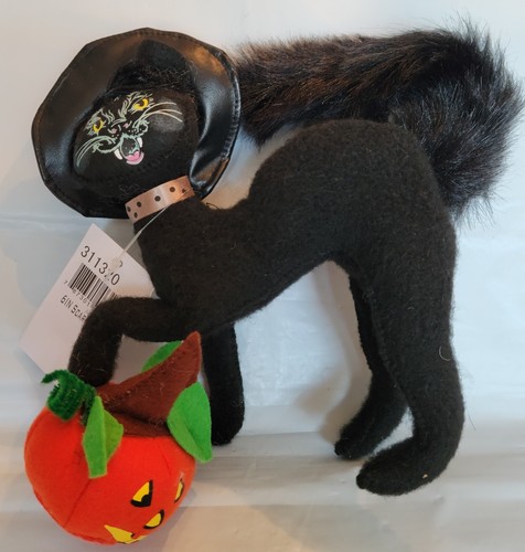 2020 Annalee Doll 6" Scaredy Cat 311320 Halloween Jack-O-Lantern Black Cat - Bild 3 von 10