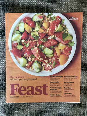 Guardian FEAST cookery magazine   330 ~ 18 May 2024 Ottolenghi SHARING Roddy ORZ