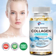 Marine Collagen 1300mg - Skin, Joint, Beauty & Anti-Aging Support Hydrolyzed