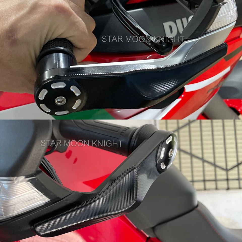 Handlebar Hand Guard Protector For Ducati Hypermotard 1260 1200 950 Aluminum - Image 3 of 4