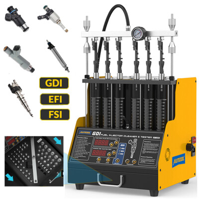 Ultrasonic Car Fuel Injector Cleaner Tester Machine For GDI TSI EFI FSI Injector