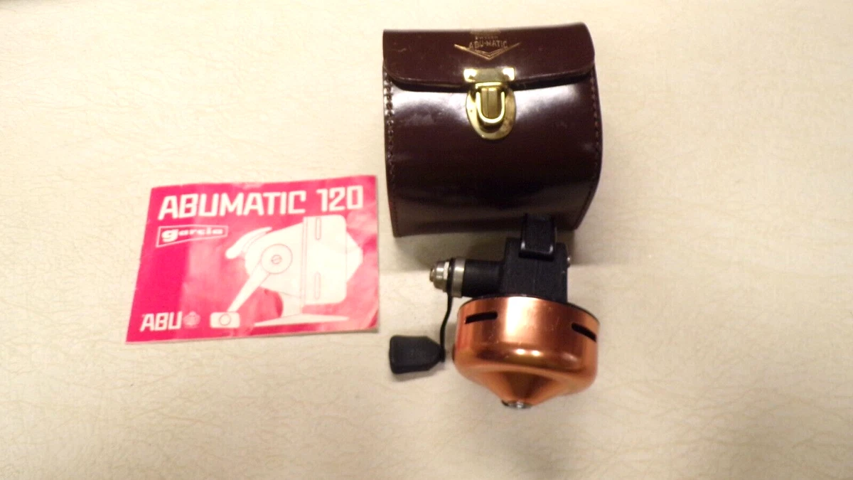 Moulinet De Pêche Vintage Abu Garcia Abu Matic 160 - Rouge, Suède, Fonctionne