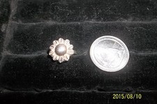 Sterling Silver Sun Flower Ring 5 .5  sunflower dome