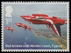 GB 5184b Red Arrows over Akrotiri coast, Cyprus 1st single MNH 2024