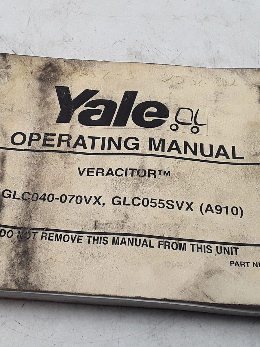Yale Operating Manual Veracitor 524223810 | eBay