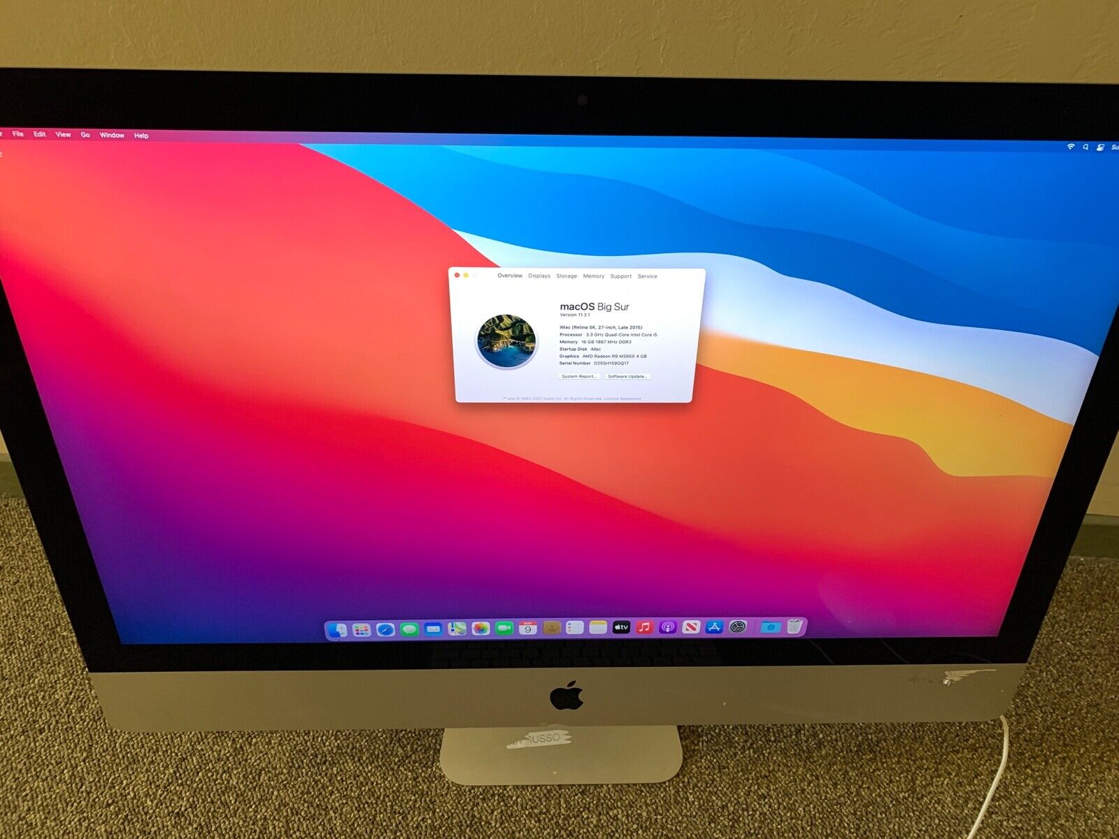 Refurbished 27-inch iMac 3.3GHz 6-core Intel Core i5 with Retina 5K display  - Apple