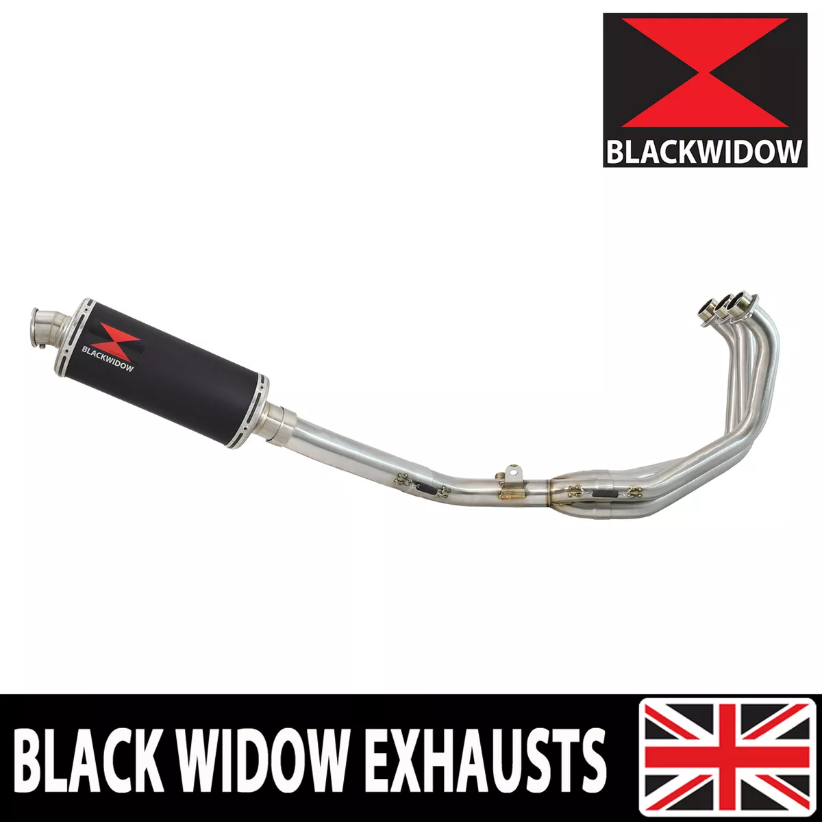 MT09 XSR 900 2021 2024 High Level Exhaust System Oval Black