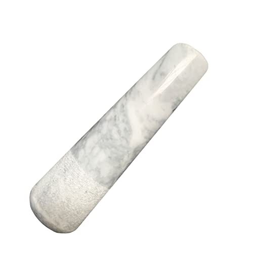 Marble Replacement Pestle Only， 5.3 In  Only Pestle [Mortar Is Not Included Granite Pestle Replacement Light Gray White