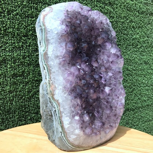 2876G Rare Natural Amethyst Geode Quartz Crystal Mineral specimen Healing - Picture 11 of 12
