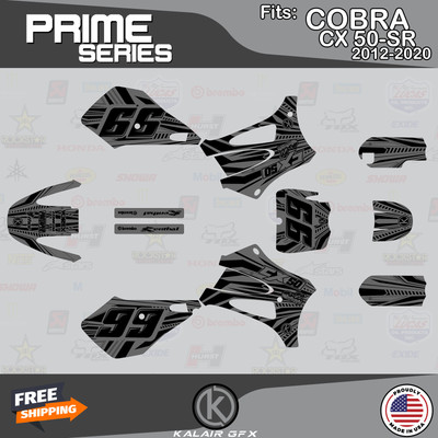 Graphics Kit for Cobra CX-50 SR (2012-2020) CX50 SR Prime - SMOKE