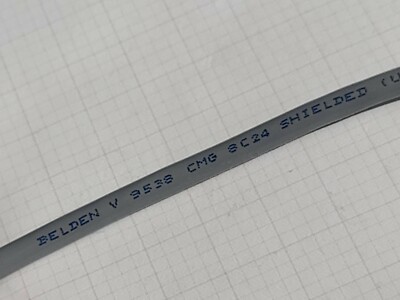 Belden 9538 24/8C EIA RS-232 Shielded Computer/Instrumentation Cable Gray /10ft