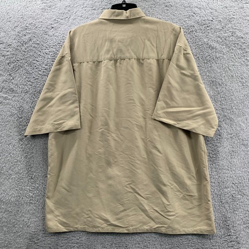 BAMBOO CAY Shirt Mens Size Large Button Up Hawaiian Beige* - Picture 2 of 8