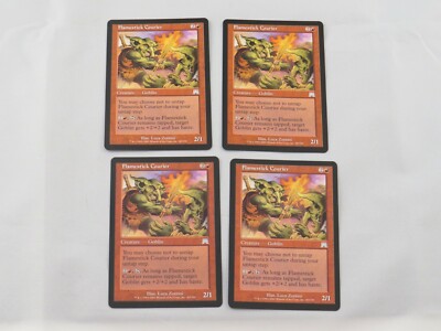 MTG 4x Flamestick Courier - Onslaught Uncommon * NM*