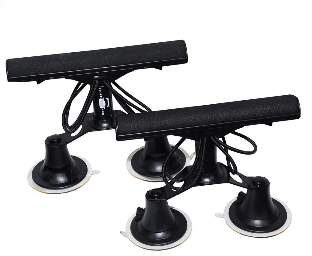 Vac-Rac Car Fishing Rod Rack. Quad model with vacuum