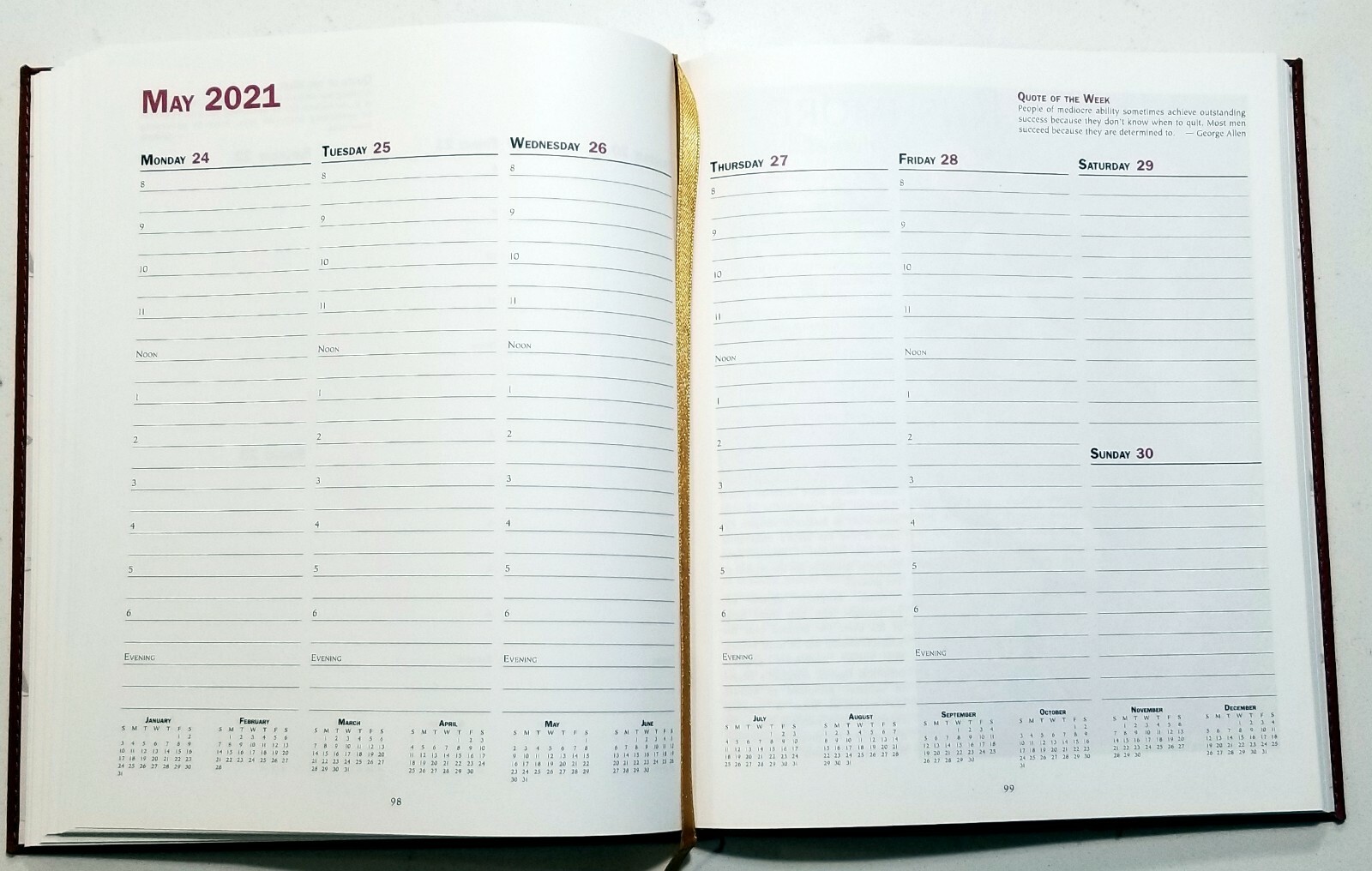 2021 Sundial Weekly / Monthly appointment book, Planner 7.5 in x 9 in