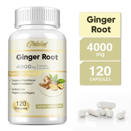 Ginger Root 4000mg-Highest Potency Supplement,Digestive,Joint Support,Non-GMO