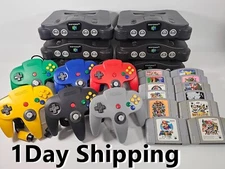 Nintendo 64 N64 Console, Black, Region Free, Choose Controller & Expansion Pak