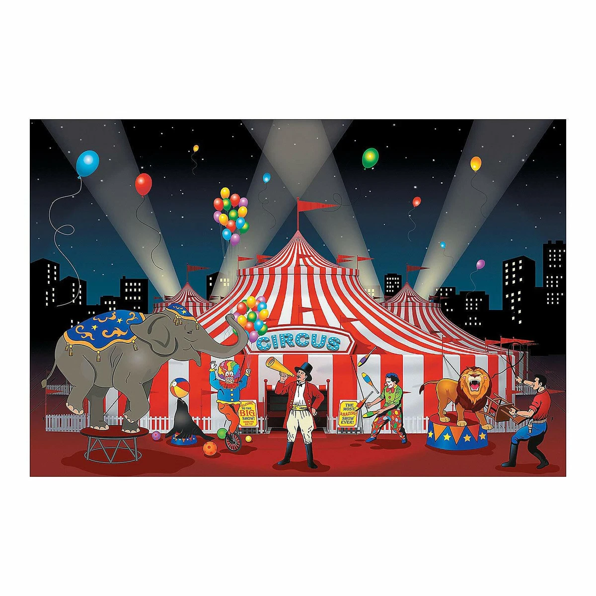 Big top top circus party supplies