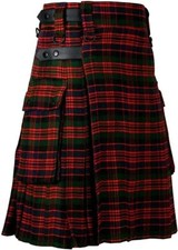 MacDonald Tartan Leather Straps Utility Kilts