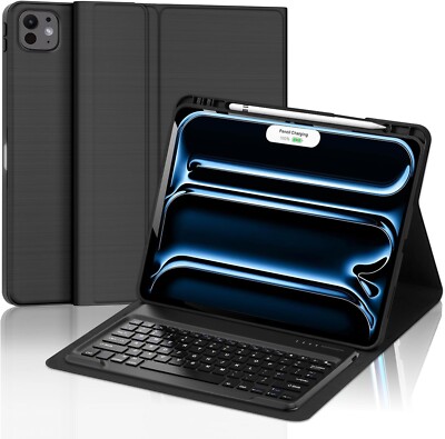 iPad Pro 13 Tastatur Hülle, iPad Pro 13 Hülle mit Tastatur, Case mit Tastatur fo