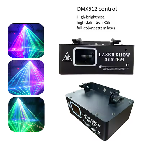 DJ Laser Party Light RGB Laser Scanner Beam Effect Stage Light Sound Activated - Picture 2 of 15