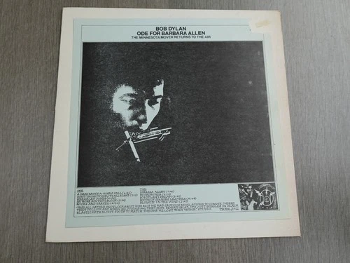 Bob Dylan ODE FOR BARBARA ALLEN 1974 US LP BOOTLEG PLAYS EX HEAR