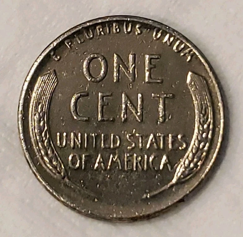 1956 No Mint (Philadelphia) Silver Wheat Penny One Cent Coin - Image 2 of 4