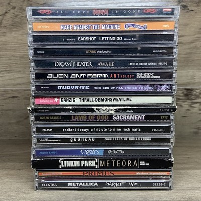Nu Metal Heavy Metal CD Lot of 16 Slipknot Metallica Danzig Linkin