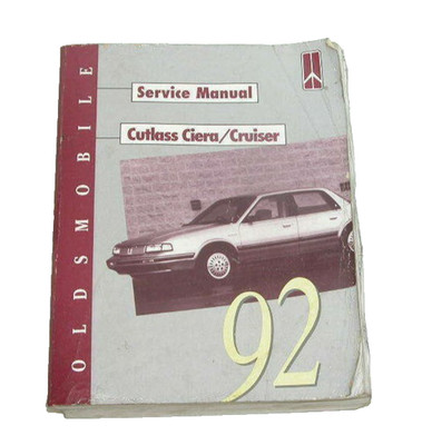 1992 Oldsmobile Cutlass Ciera Cruiser Factory Service Repair Manual Book