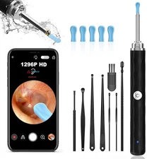 Ear Wax Removal Ear Cleaner with Camera and Light Ear Wax Removal Kit with 12...