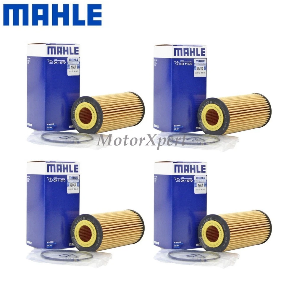 Масляный фильтр 06L115562 4 шт от оригинального производителя Mahle для Audi A3 A4 A5 Q5 TT 2.0TFSI 2013-2018 годов выпуска - Изображение 2 из 4