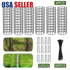 6 Pack Tree Trunk Protector Mesh Bark Protector with Zip Ties 16.5" with Zip Tie