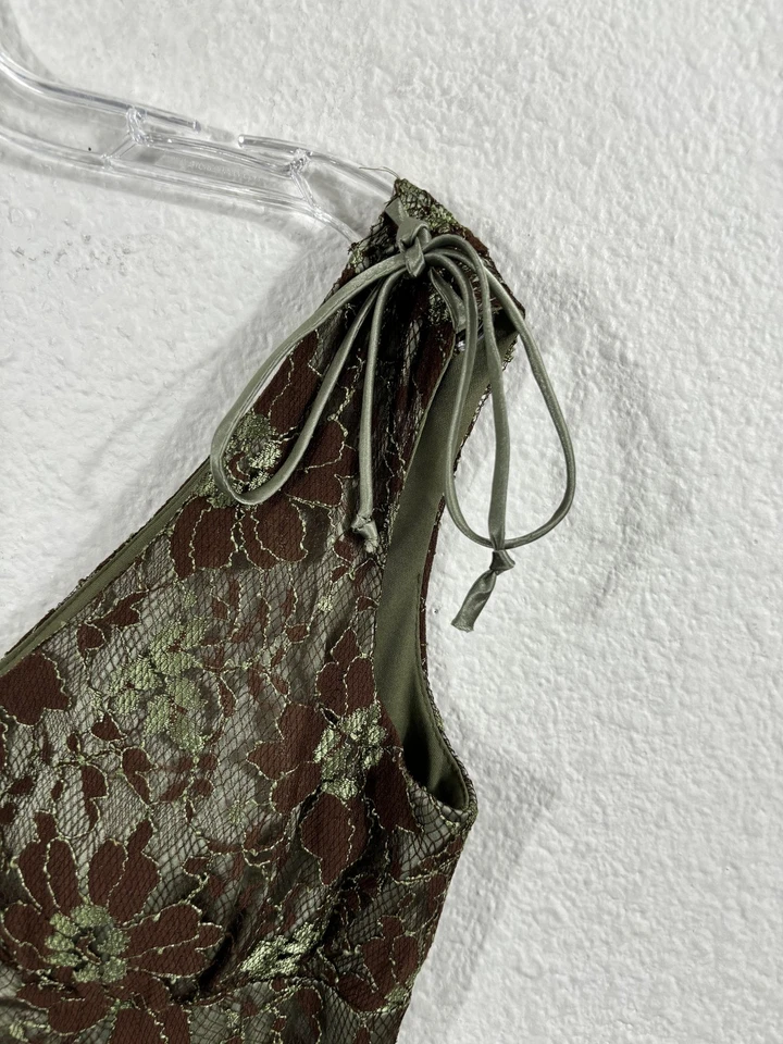 Vestido Vintage Alyn Paige Para Mujer 7/8 Floral Encaje Fairycore Hada Capricho Y2K Foto 3 de 4