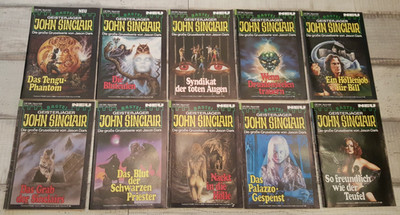 10 John Sinclair Hefte---600---1.Auflage(3)