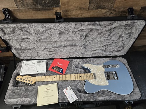 Fender 2016 Elite Telecaster Satin Blue Ice Metallic W/Ohsc Minty Claims